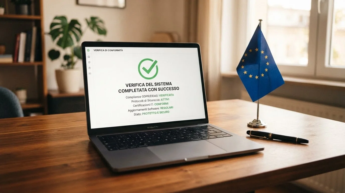 Il logo ufficiale dell'Agenzia delle Dogane e dei Monopoli accanto al simbolo dell'Unione Europea con la dicitura eIDAS