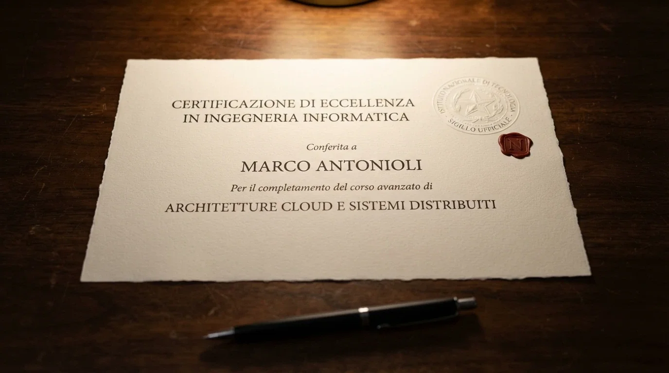 Primo piano di un documento ufficiale di concessione ADM con sigillo della Repubblica Italiana e numero GAD