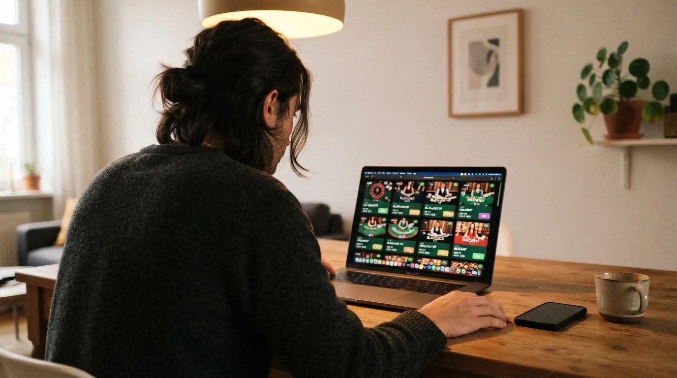 Una schermata comparativa stilizzata con i loghi dei casinò affiancati da icone che rappresentano percentuali di bonus, moltiplicatori di wagering e orologi per la durata