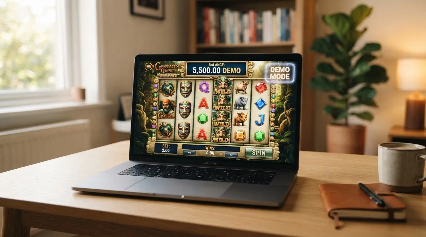 Schermata della slot Bonanza Megaways in modalità demo con credito virtuale