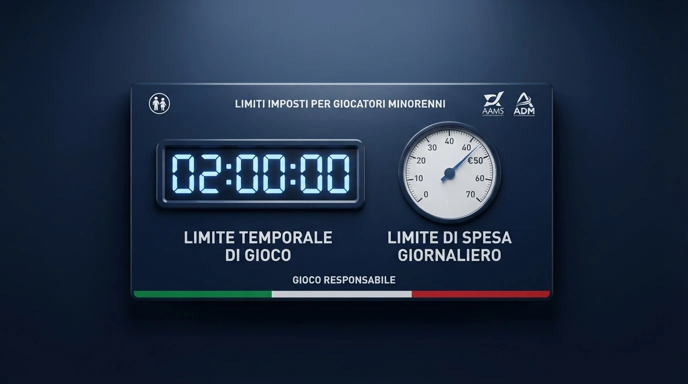 Un cronometro digitale che segna 2 ore e un contatore di spesa fermo a 50 euro, su sfondo blu istituzionale