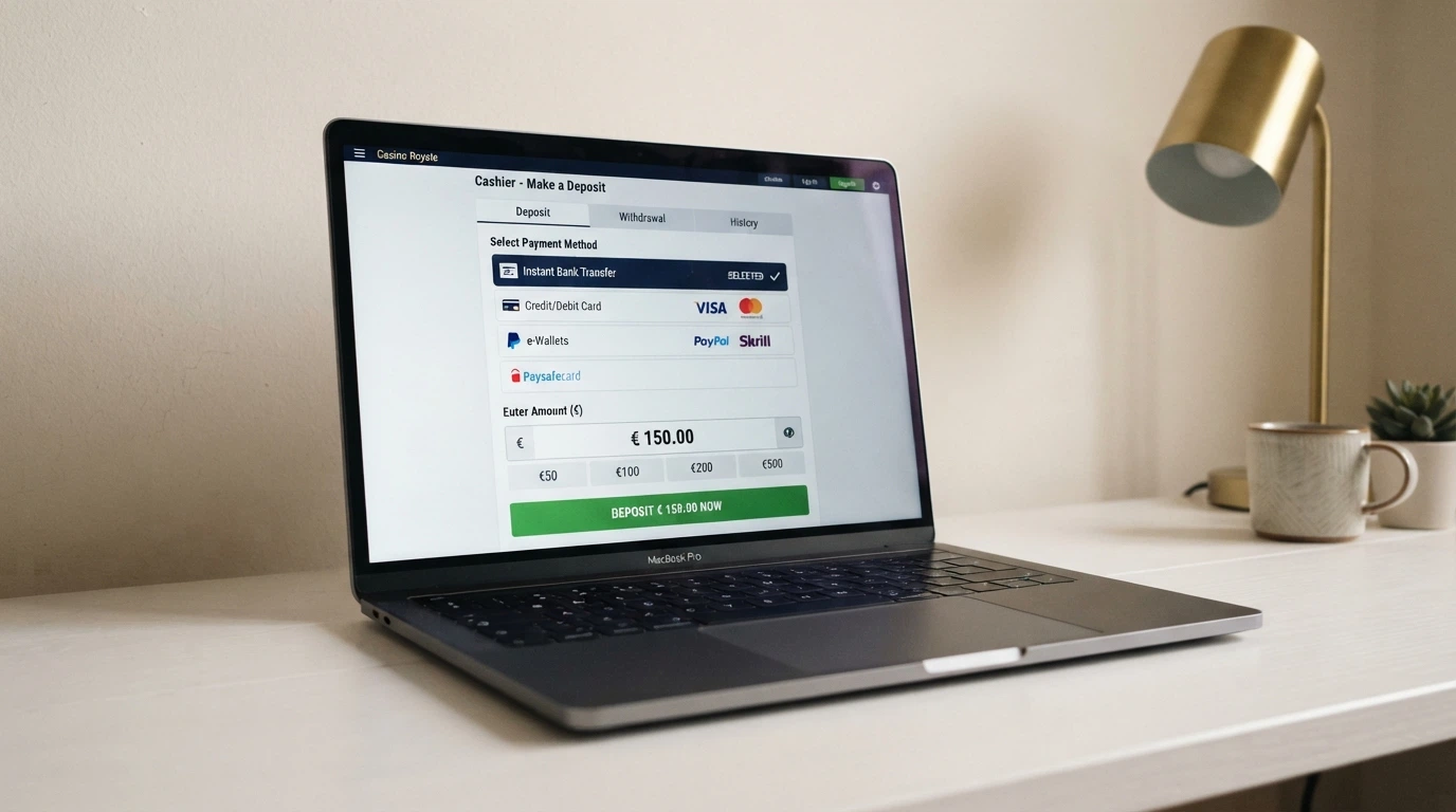 La procedura di deposito con bonifico istantaneo in un casinò online: selezione del metodo, importo e conferma